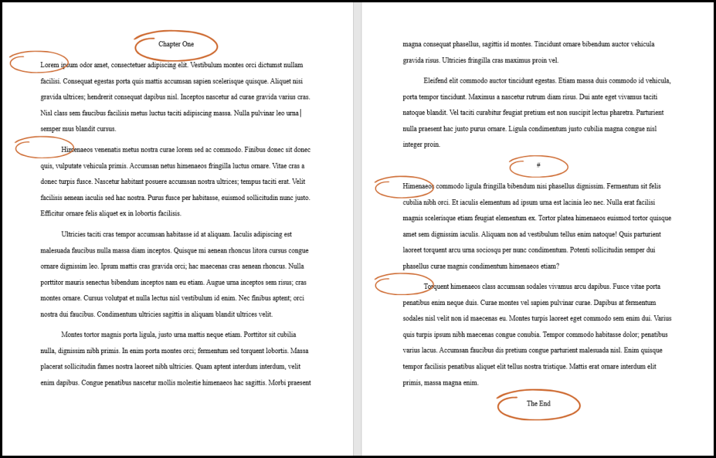 Screenshot of First Two Pages Formatted